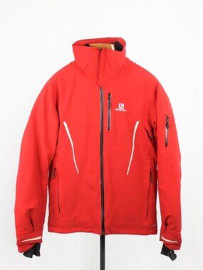 SALOMON Speed AdvancedSkin Dry Red Nylon Ripstop Ski Shell Jacket, Size M